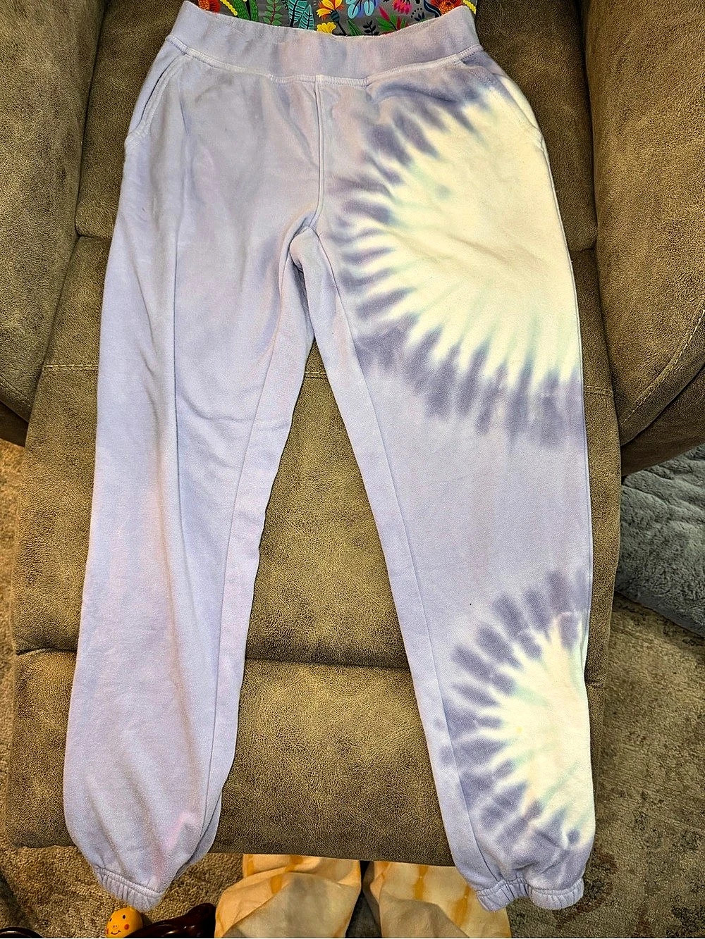 Wildfox Tie-Dye Joggers - "Peri Shibori" / lavender sunburst